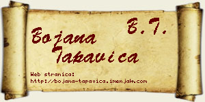 Bojana Tapavica vizit kartica